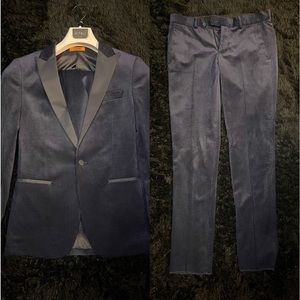 Mens Bundle suit navy blue&Black (32R)